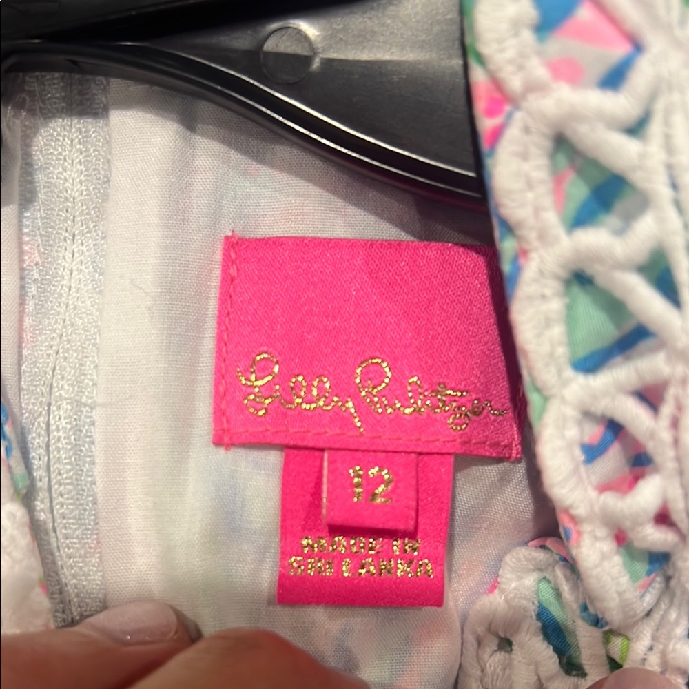 Lilly Pulitzer Pink and Blue Patterned Dress - Picture 3 of 3